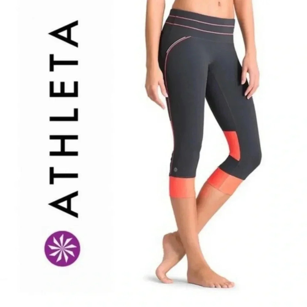 Athlete Vibe Relay Capri Leggings Size M (j6)